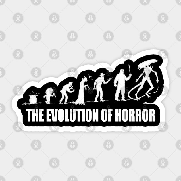White EOH Logo Sticker by Evolution Of Horror